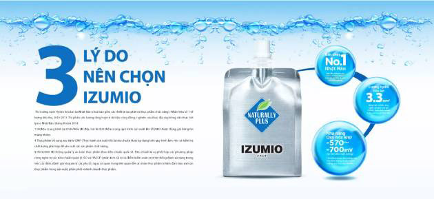 Tại sao nên sử dụng nước IZUMIO Nhật Bản