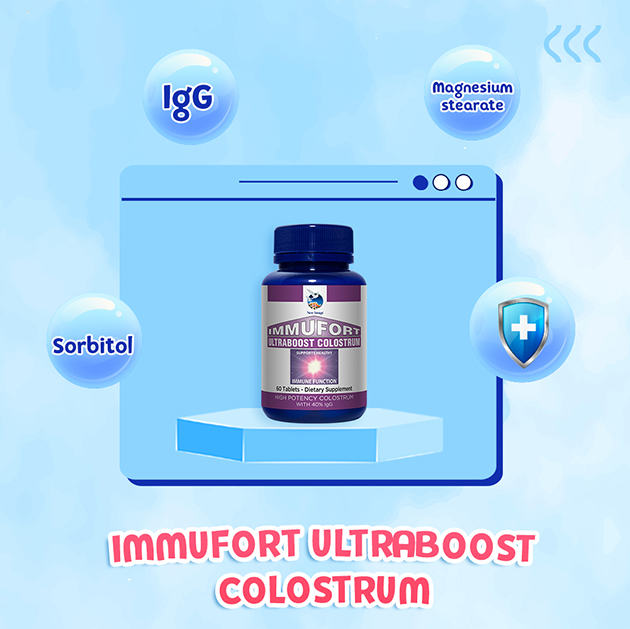 Thành phần có trong viên uống Immufort Ultraboost Colostrum New Image