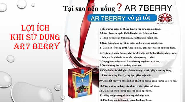 Công dụng của bột Ar7 Berry