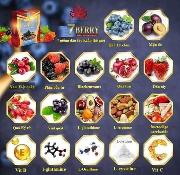 Thành phần dinh dưỡng trong Ar7 Berry