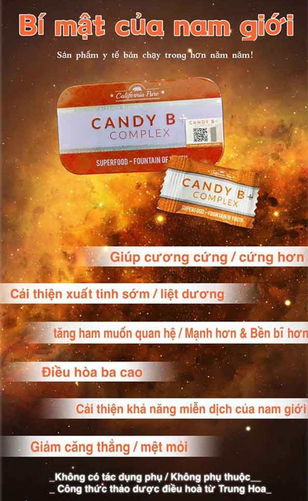 Công dụng của kẹo Candy B+ Complex Hoa Kỳ
